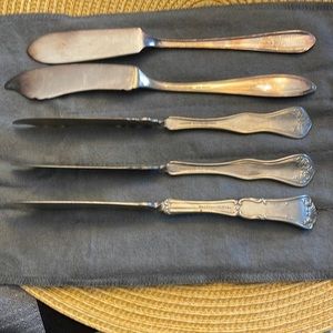 Antique Butter Knives Set of 5